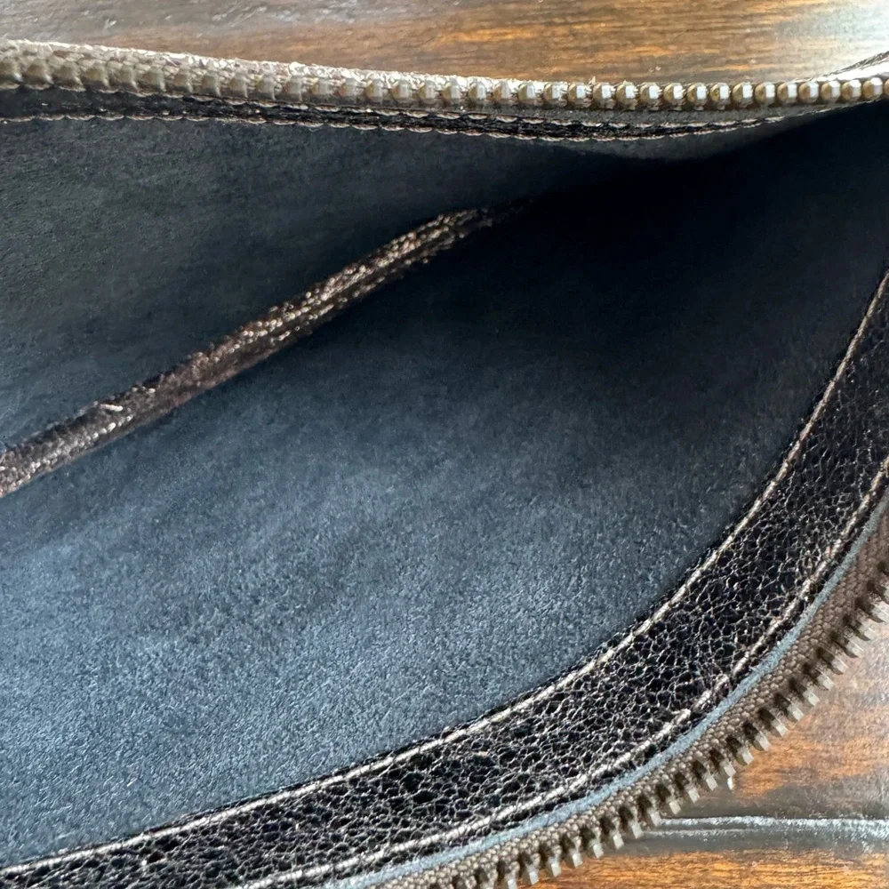 MARC JACOBS Metallic Leather Pouch